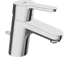 Hansa 49571103 7834772 Primo Mitigeur de lavabo à levier simple avec garniture pour lavabo ouvert Chromé