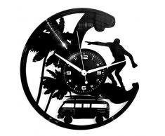 Instant Karma Clocks Horloge Murale en Vinyle Disque LP 33 Tours IdÃ©e Cadeau Vintage Handmade Instant Karma-Mare Vacanze-Voyage-Surf Silencieux