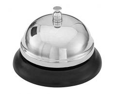 WEDO Cloche de Table en métal Noir 8,5 cm