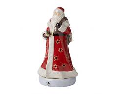 Villeroy & Boch Christmas Toys Memory Figurine en porcelaine Père Noël, Porcelaine, Rouge