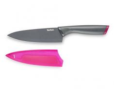Tefal K1220314 Couteau Chef + Protection, Acier, Gris, 28,3 x 1,7 x 4,7 cm
