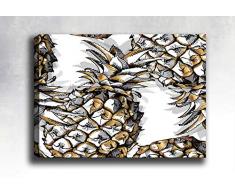 Bonamaison Peinture sur toile, multicolore, 50 x 70 cm - Conçu et fabriqué en Turquie