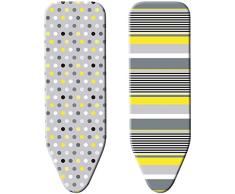 Minky Smart Fit Housse pour Table à Repasser Taille Unique Les Styles Peuvent Varier, 125 x 45 cm