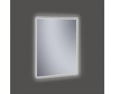 Kristaled Miroir avec rÃ©troÃ©clairage, Cristal, Argent, 60Â x 80Â x 3Â cm