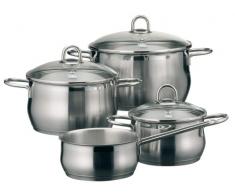 ELO Platin Batterie de Cuisine 5 pièces, Acier Inoxydable, 4 pièces