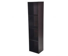 ModulHome 6RAN621CH Module 4 Cubes de Rangement Panneau/MDF Wenge 29,5 x 36,5 x 154,5 cm