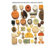 Affiche 40x50 cm Fromages de France / French Cheese / FranzÃ¶sischer KÃ¤se Atelier Nouvelles Images