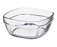 Duralex - Coupelle CarrÃ©e 9 Cm Lys Transparent - Lot de 6