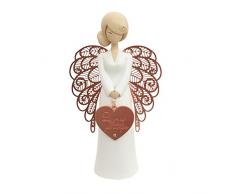 You Are An Angel an016i Figurine Ange, céramique, Blanc, 9,3 x 9,3 x 15,5 cm