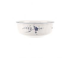 Villeroy & Boch Vieux Luxembourg Plat creux rond, 24 cm, Porcelaine Premium, Blanc/Bleu