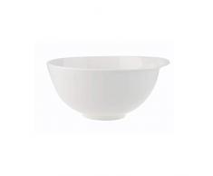 Villeroy & Boch Flow Plat creux, 25 cm, Porcelaine Premium, Blanc