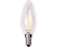 XQ-Lite 10.006.78 XQLITE 10.006.78 Ampoule bougie LED E14 2W blanc - chaleureux de 200lm XQ1402, Verre/, E14, 2 W, Transparent,