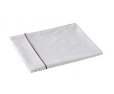 Blanc des Vosges FOD63-0153 Drap Trieste Acier 180 x 290 cm, 100% Coton