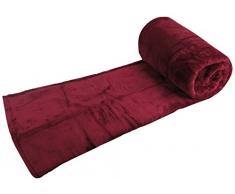 Couverture ultra douce fourrure 350 - 100% polyester - OURSON - Framboise L5 - 240 x 260