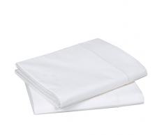 Blanc des Vosges Uni Percale Drap Coton Blanc 280 x 320 cm