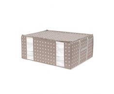 COMPACTOR Housse de Rangement Sous Vide, RAN4622, TAUPE / BLANC, 210L, 50x65xH.27