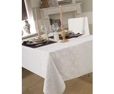 CALITEX Nappe DAMASSEE Ombra Blanc Ovale 180x240