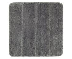 Wenko 23110100 Tapis de Bain, Polyester, Gris, 65 x 55 x 0,1 cm