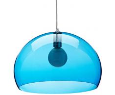 Kartell 9030K1 Lampe FL/Y (Bleu pÃ©trole transparent)