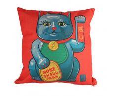 lachineuse Housse DE Coussin Asiatique Maneki Neko - Motif Porte-Bonheur