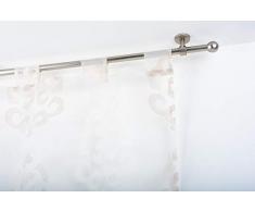 Tringle Ã Rideaux: Ã 20 mm sans Anneaux, L. 360 cm. en Acier satinÃ© â Complet