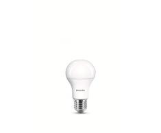 Philips Lot de 2 Ampoules LED Standard Culot E27, 13W équivalent 100W, Blanc Chaud 2700K, Dépolie