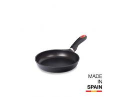 Valira 4212/15 Poêle Premium de 22 cm fabriqué en Espagne, en Fonte daluminium avec Anti-adhérent écologique renforcé, Non apte pour linduction, Noir, Ø22 cm