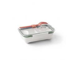 BLACK + BLUM â Boîte à bento Récipient pour Repas étanche, Plastique, Vert Olive, 19.00 x 12.00 x 5.50 cm