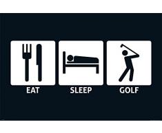 Empire Poster, Eat, Sleep, Golf, Bunt, 91,5 x 61 cm