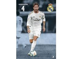 Erik Poster Real Madrid 2019/2020 Sergio Ramos, Multicolore, 91 x 61 cm