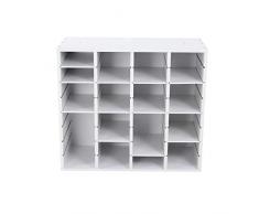 House & â¿Homestyle Meuble de Rangement pour Chaussures Blanc Hauteur 59,5 cm Largeur 67,5 cm Profondeur 29,5 cm