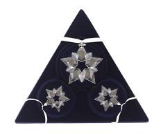 Swarovski Lot de 24 Figurines de NoÃ«l en Cristal Blanc