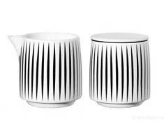 ASA Muga Lot de Pots Ã Lait et sucrier Rayures