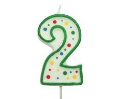 PME CA042 Bougie, Plastique, Vert, 4 x 1 x 6,3 cm