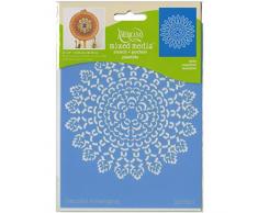 Americana Decor napperons Mixed Media Pochoir, Bleu, 6Â x 20,3Â cm