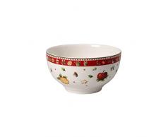 Villeroy & Boch Winter Bakery Delight Bol, Porcelaine Premium, Blanc/Rouge