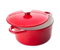 IBILI 725924R Cocotte Ronde, Fonte, Rouge, 24 cm