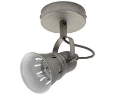 Mathias 3360541 Spot 1L Detroit Argent H16 D10, Métal, E14, 18 W