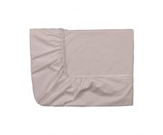 Essix - Drap Housse Triumph Line Satin de coton Cendre 180 x 200 cm