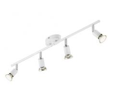 Briloner Leuchten 2767-046 Plafonnier LED GU10 3 W Métal/ Blanc
