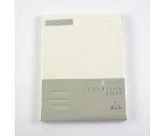 Catherine Lansfield CL Home Drap Plat en Coton Ã©gyptien 200 Fils pour lit King CrÃ¨me