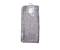 douceur dintÃ©rieur housse de coussin 40x40 cm flanelle relief baroco gris