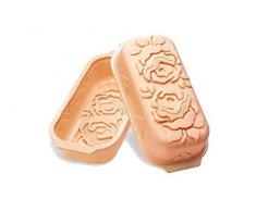 Silikomart 20.731.03.0063 SFT731 Moule Forme Rose Plum-Cake Silicone PÃªche