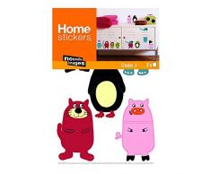 Draeger - Stickers Muraux - Stickers Enfant pour dÃ©corer Votre intÃ©rieur - AdhÃ©sifs DÃ©co serigraphiÃ©s en Papier couchÃ© satinÃ© 180g - 2 Planches 23 x 34 cm Animaux