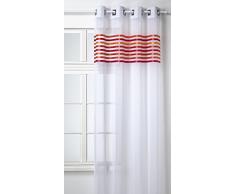 HomeMaison HM691348803 Rideau Voilage Ãtamine Parement Tissé dans le Haut Mandarine