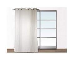 Soleil dOcre 031614 Danube Rideau Uni en SuÃ©dine Polyester Blanc 140 x 240 cm