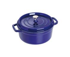 Staub 1102491 Cocotte Ronde Majolique Bleu Intense 24 cm