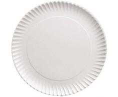 IBILI 728932 Plat Rond, Aluminium, Blanc, 27 cm