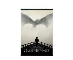 Grupo Erik Poster et Kit de Fixation | Game Of Thrones ( A Lion & A Dragon), 61 x 91,5 cm