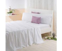 Sancarlos Lotus Draps brodÃ©s Blanc Lit 160